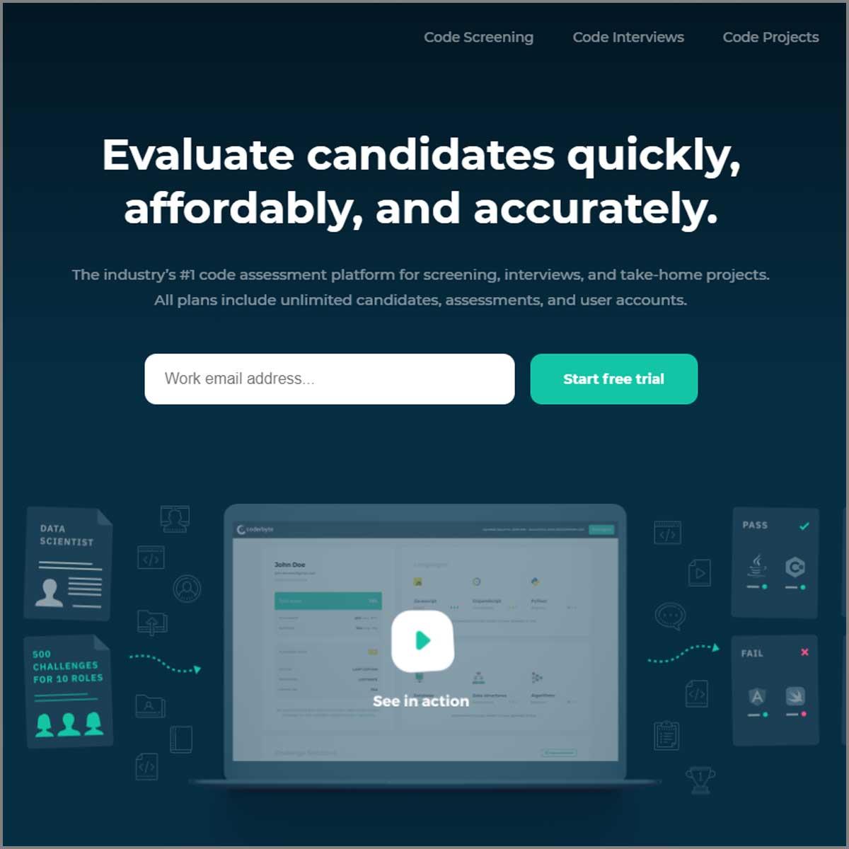 coderbyte landing page