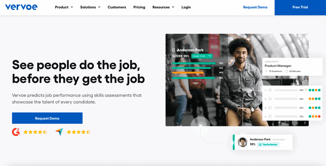 vervoe homepage