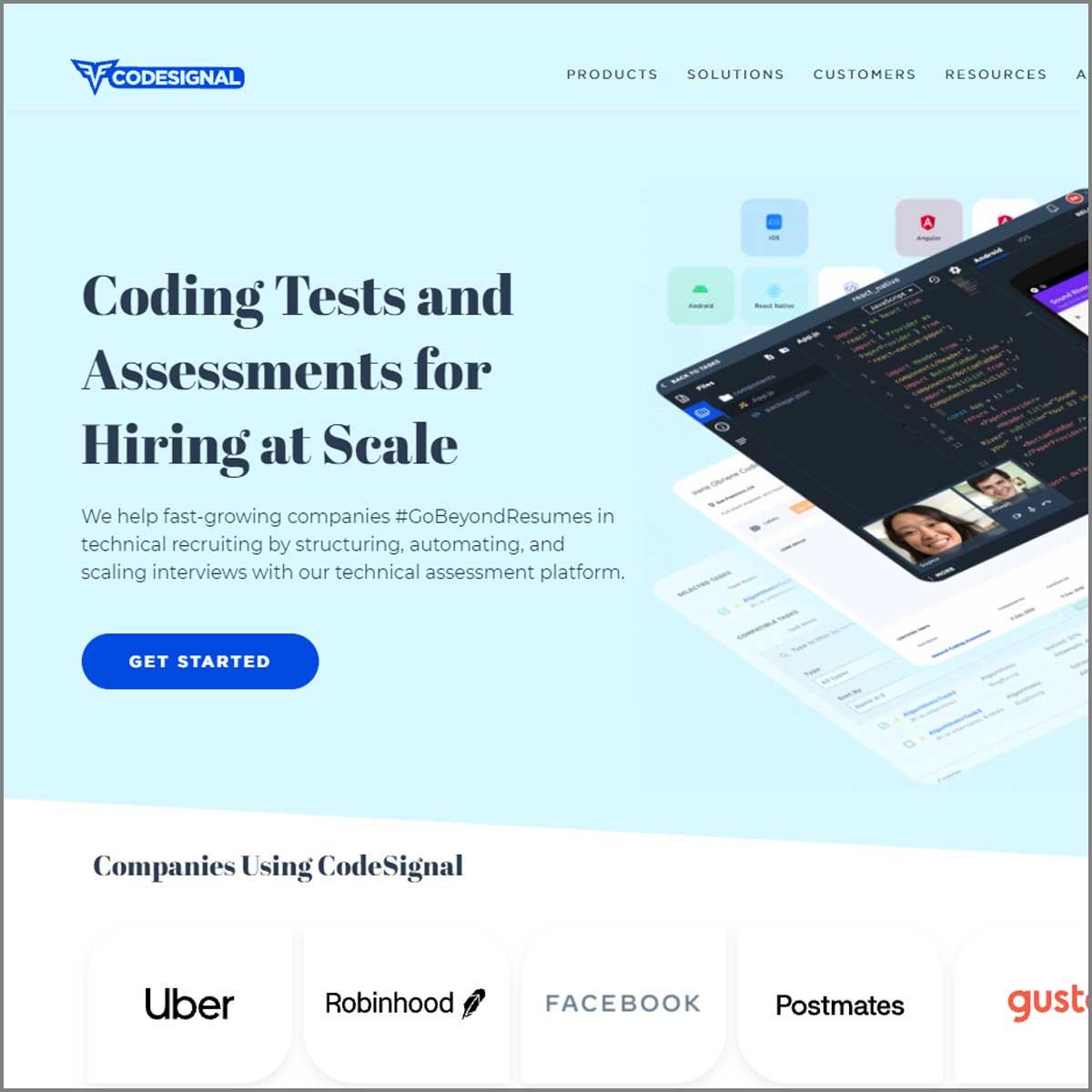 codesignal landing page