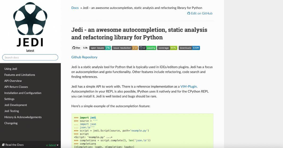 Jedi landing page