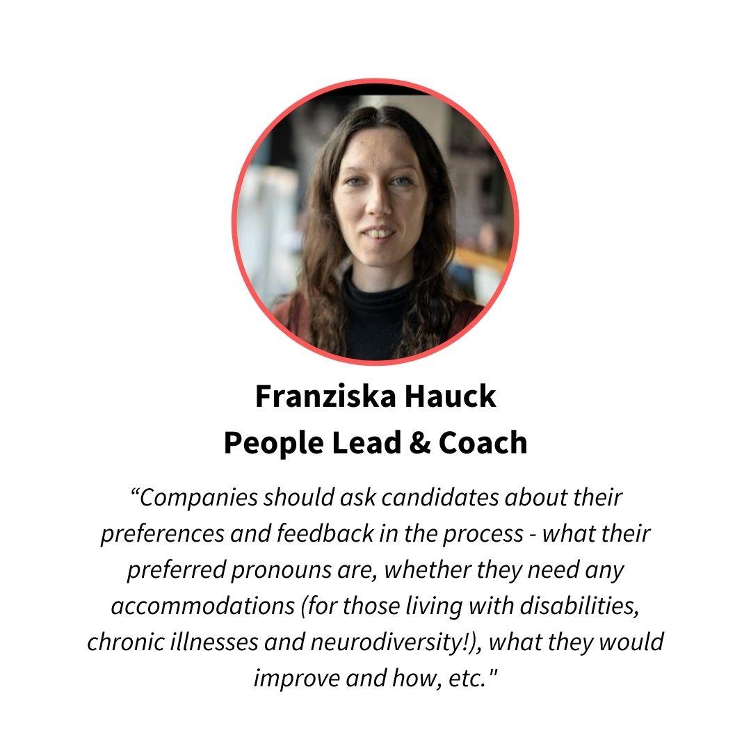 Franziska Hauck, diversity advocate