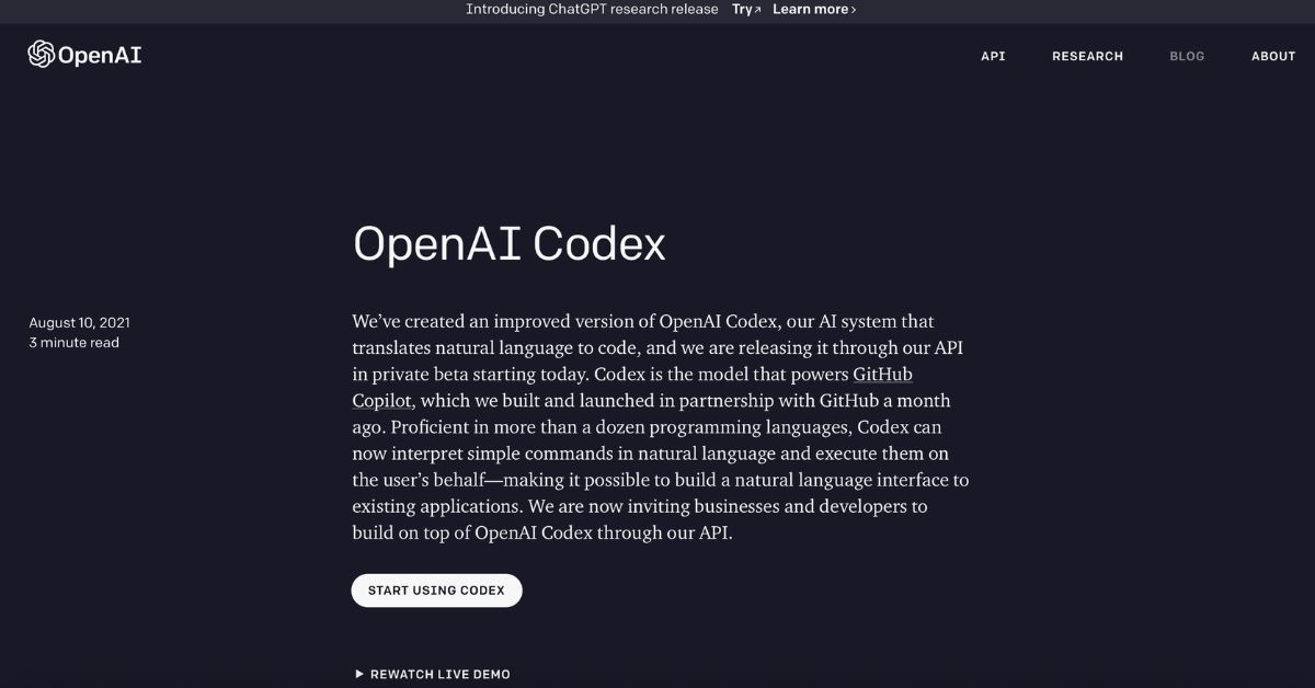 OpenAI Codex  free AI CODER